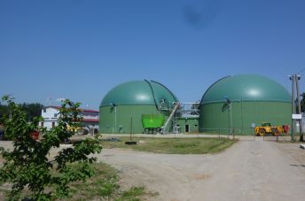 Biogasanlage in Kráľovský Chlmec, Slowakei