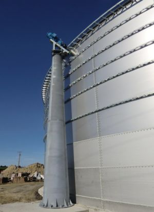 Biobull® with agitator column for (stainless) steel tanks